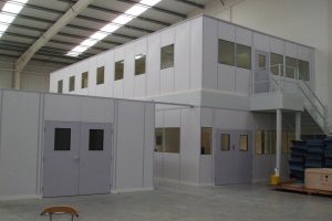 Two Tier Double Skin Steel Partitioning