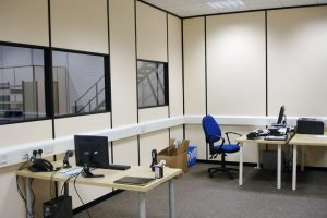 Office area in warehouse
