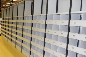 Picking shelving in distribution centre