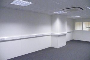 Office installed in warehouse refit project