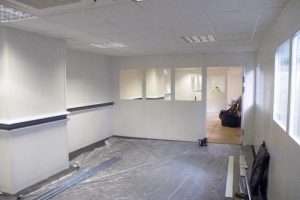Facilities area in warehouse refit