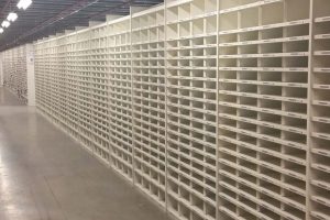 Warehouse shelving prior to loading