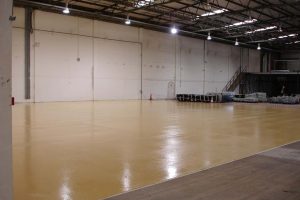 Warehouse floor painting