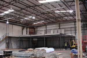 Mezzanine floor build