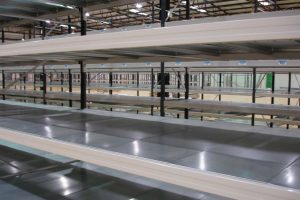 Steel shelving decks