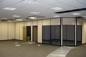 Office partitioning work in progress