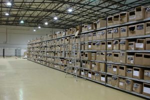 Longspan shelving for BDC boxes