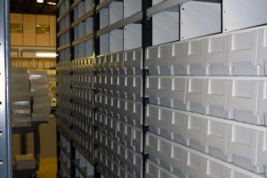 Shelving with drawers