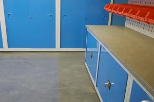 Steel sliding door cabinets