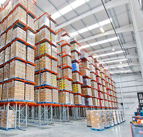 High bay racking installation