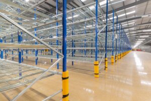 Large quantity of warehouse shelving