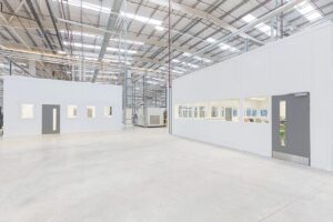 steel partitioned offices