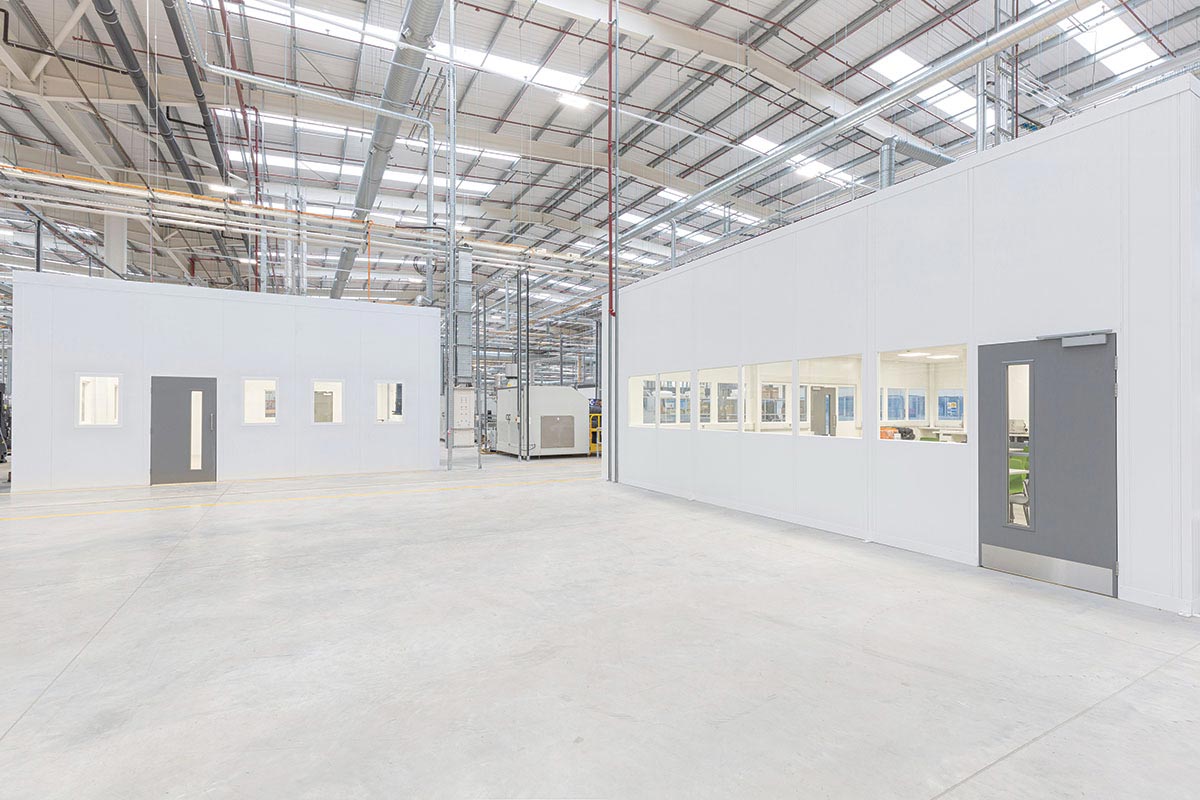 steel partitioned offices