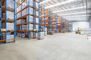 loaded pallet racking