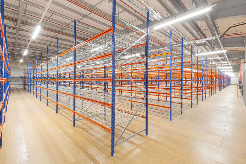 Warehouse Shelving on Mezzanine Floor