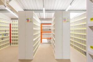 Rolled edge shelving