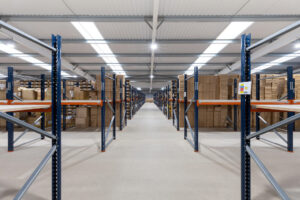 rows of racking