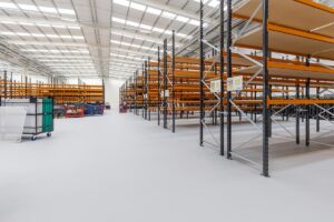 Pallet racking graphite grey
