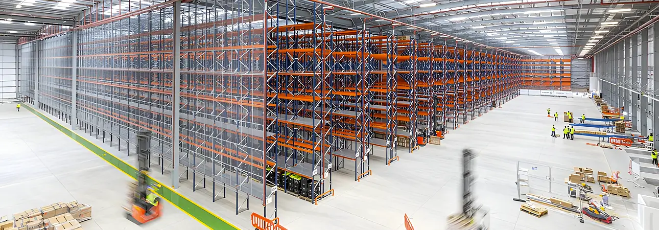 Understanding Risk in Warehouse Environments - Avanta UK Large warehouse racking installation