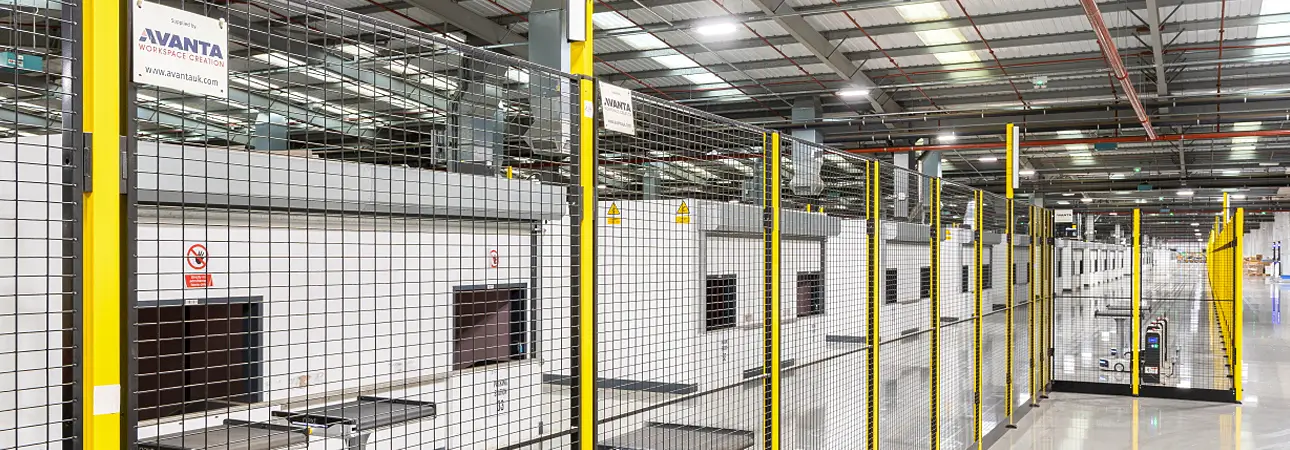 Allocating_Space - Avanta UK Mesh partitions used to define areas in warehouse