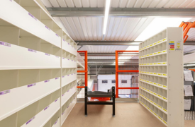 Multi-Level Storage Case Study - Avanta UK Warehouse mezzanine level with small item picking storage