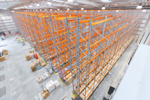 Tall pallet racking