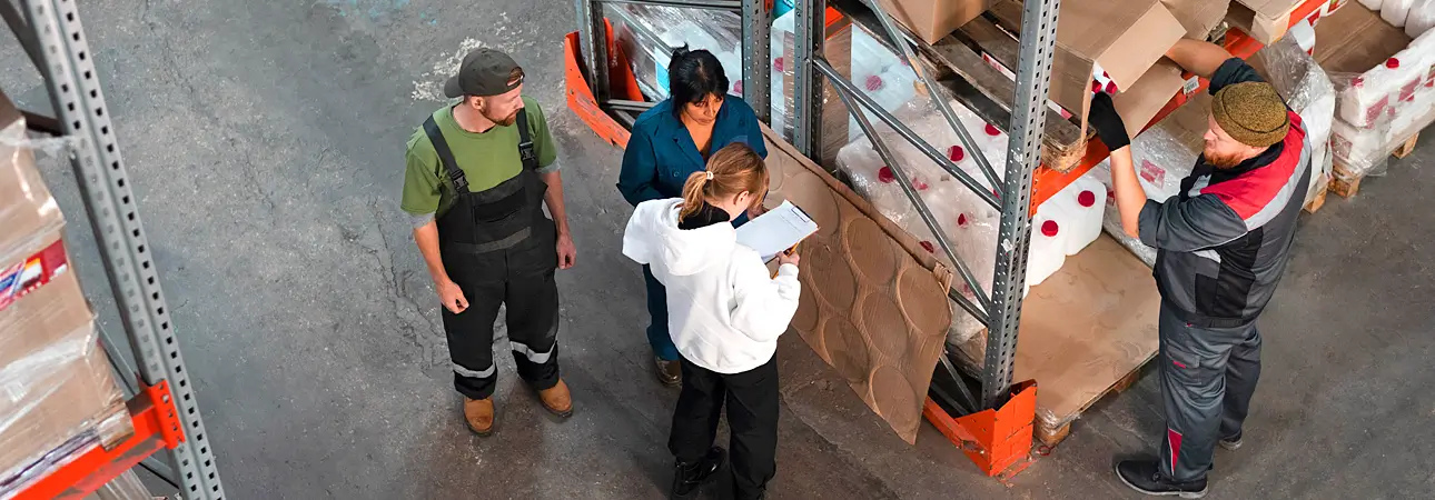 Principal Contractor FAQs - Avanta UK Warehouse staff preparing for refurb project