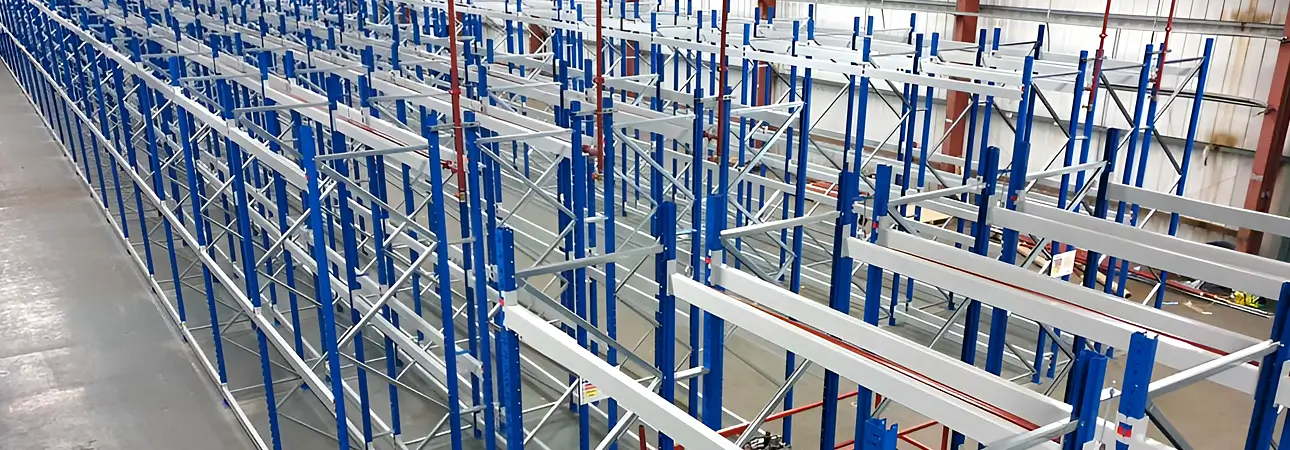 Fully Compliant Racking, Expertly Designed & Installed - Avanta UK Pallet racking beams installed