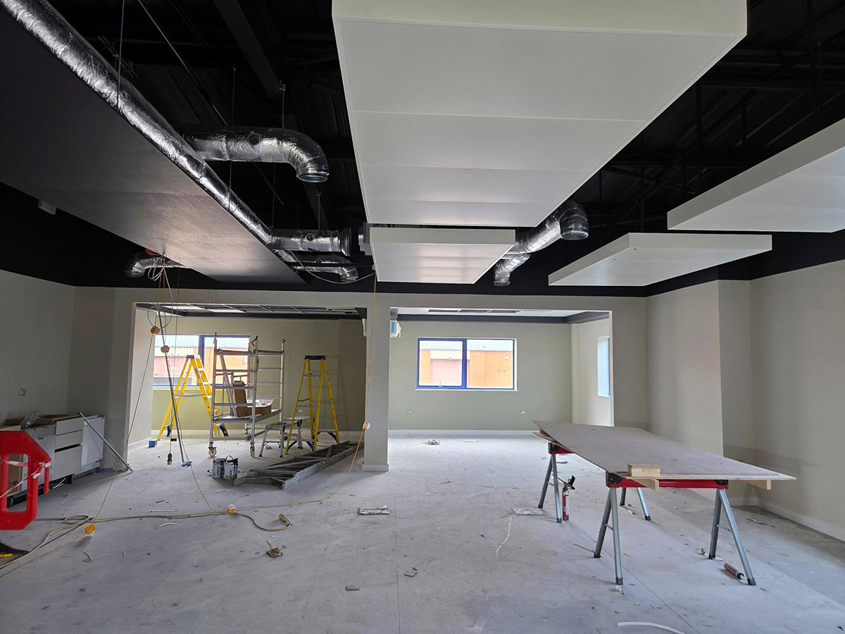 Office fit out work in progress